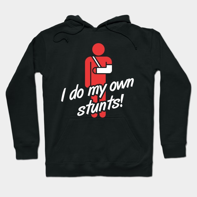 Stunts Fractured Broken Collarbone Gift Hoodie by MeatMan